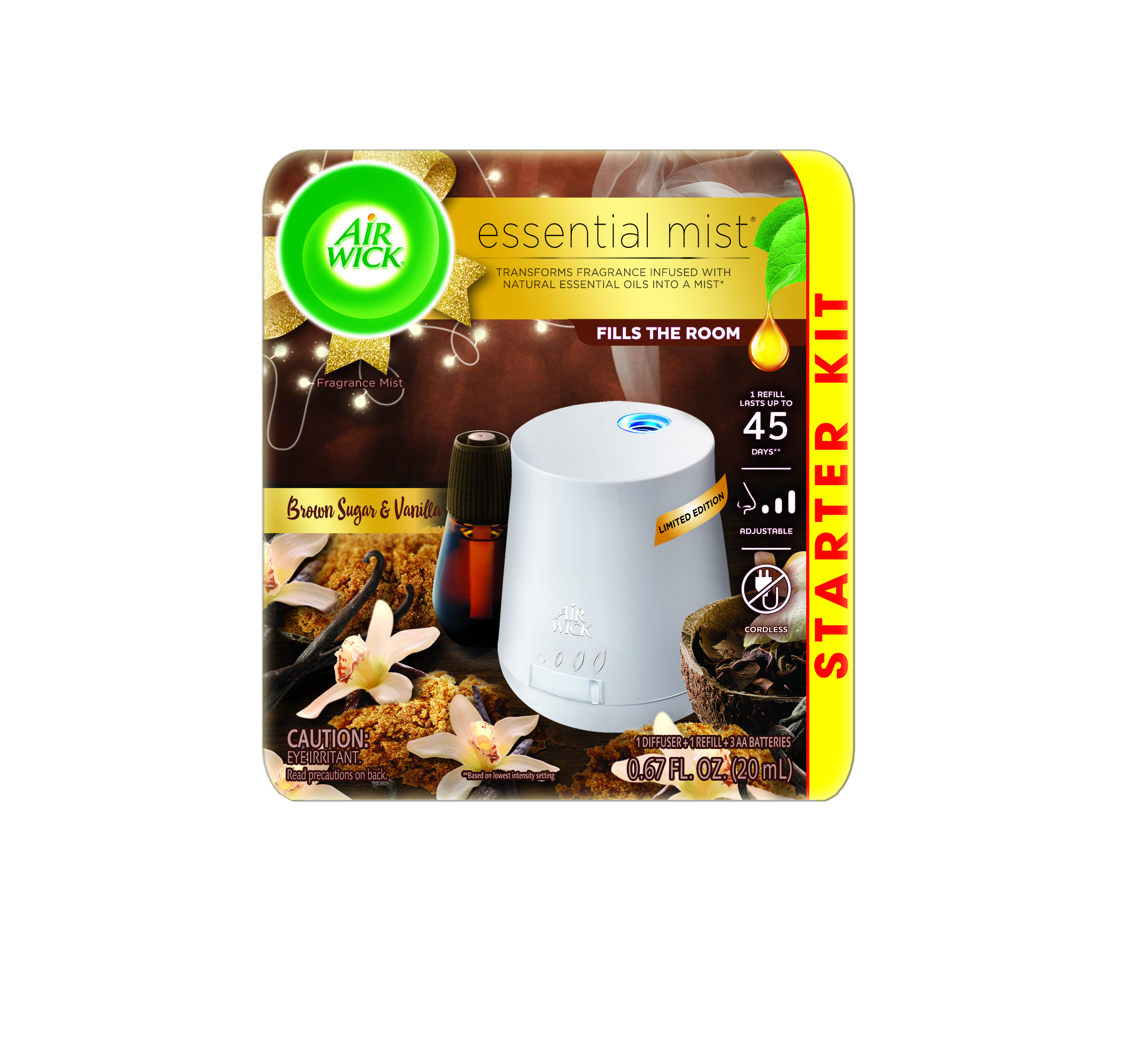 AIR WICK® Essential Mist - Brown Sugar & Vanilla - Kit